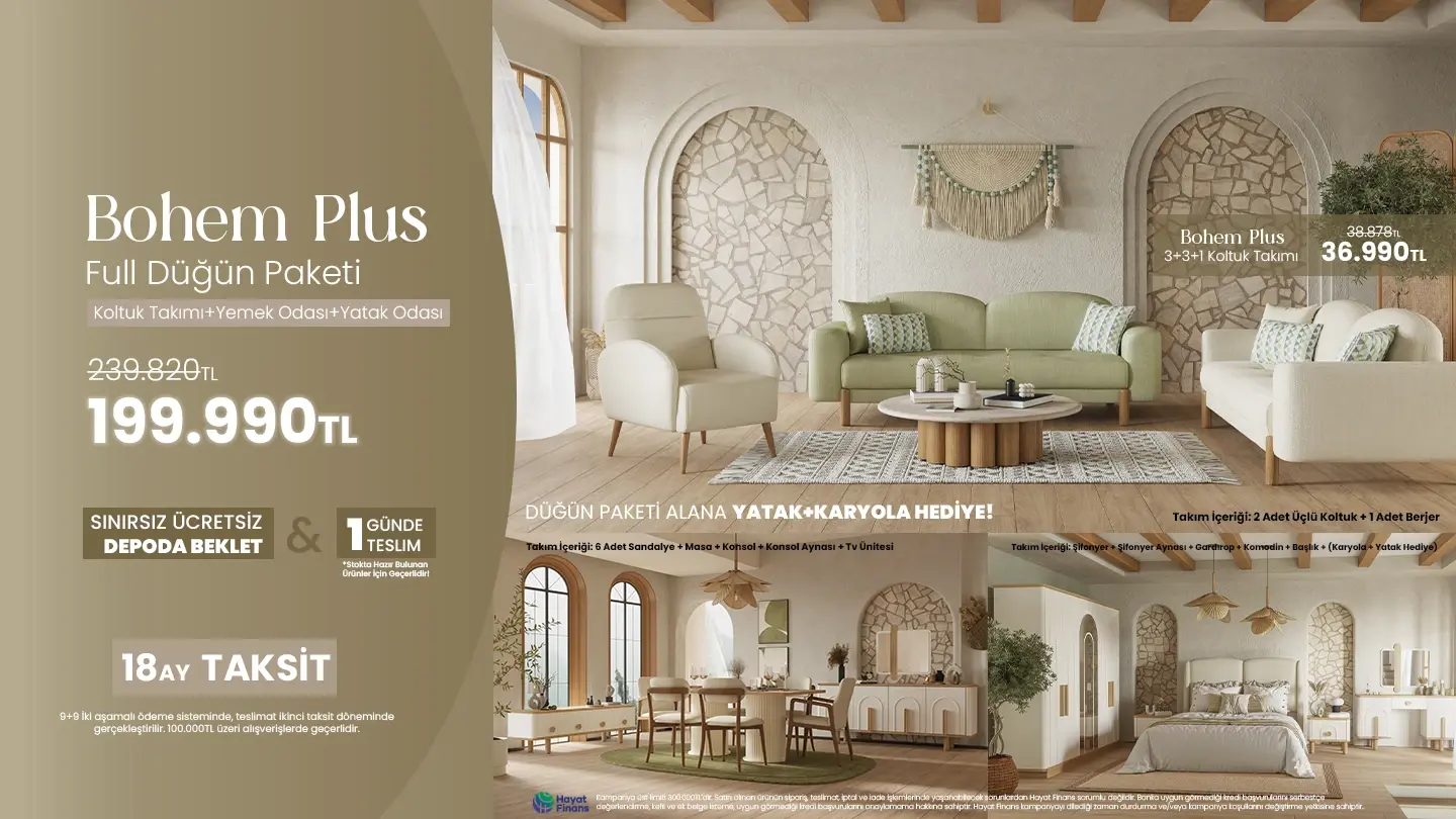 Bohem Plus Düğün Paketi