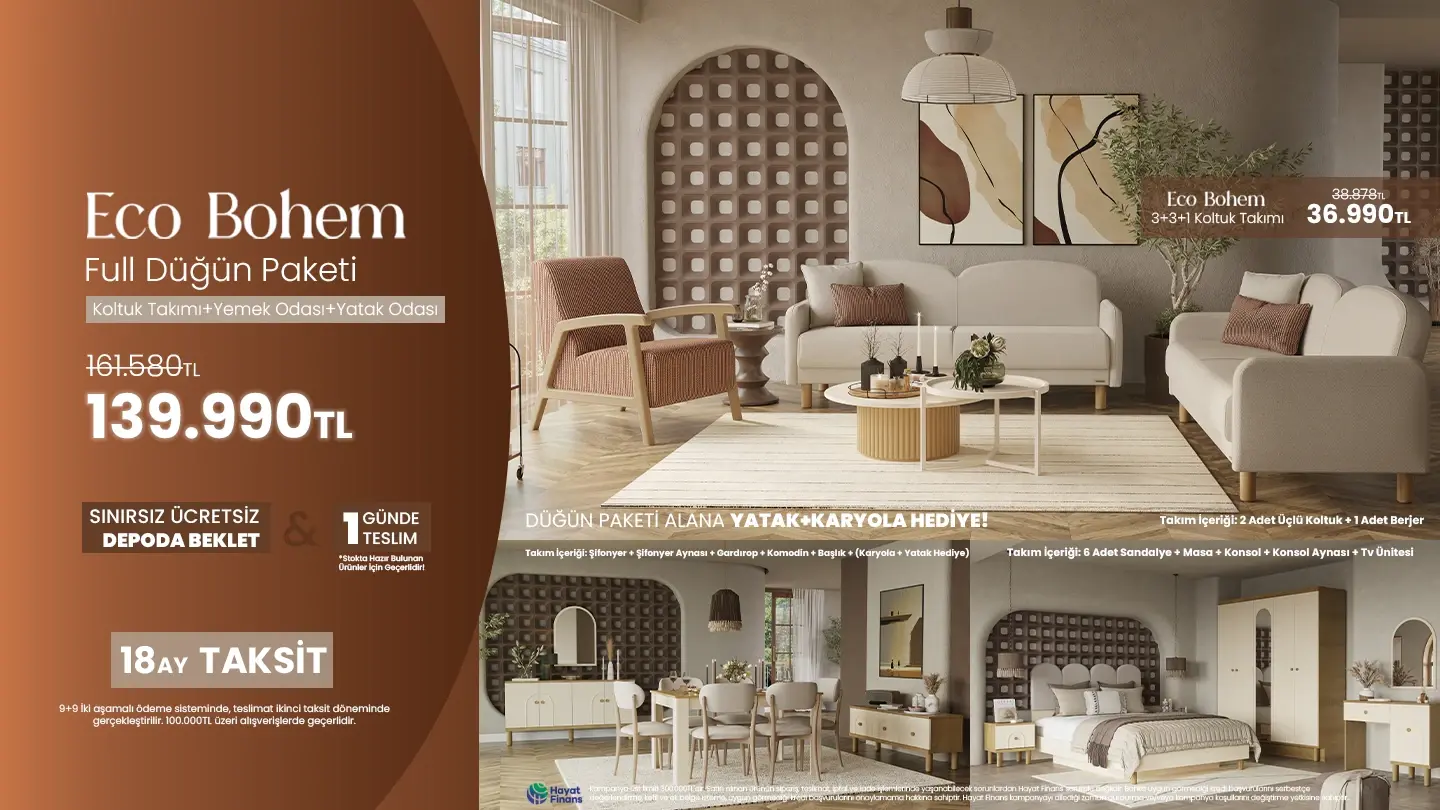 Eco Bohem Düğün Paketi