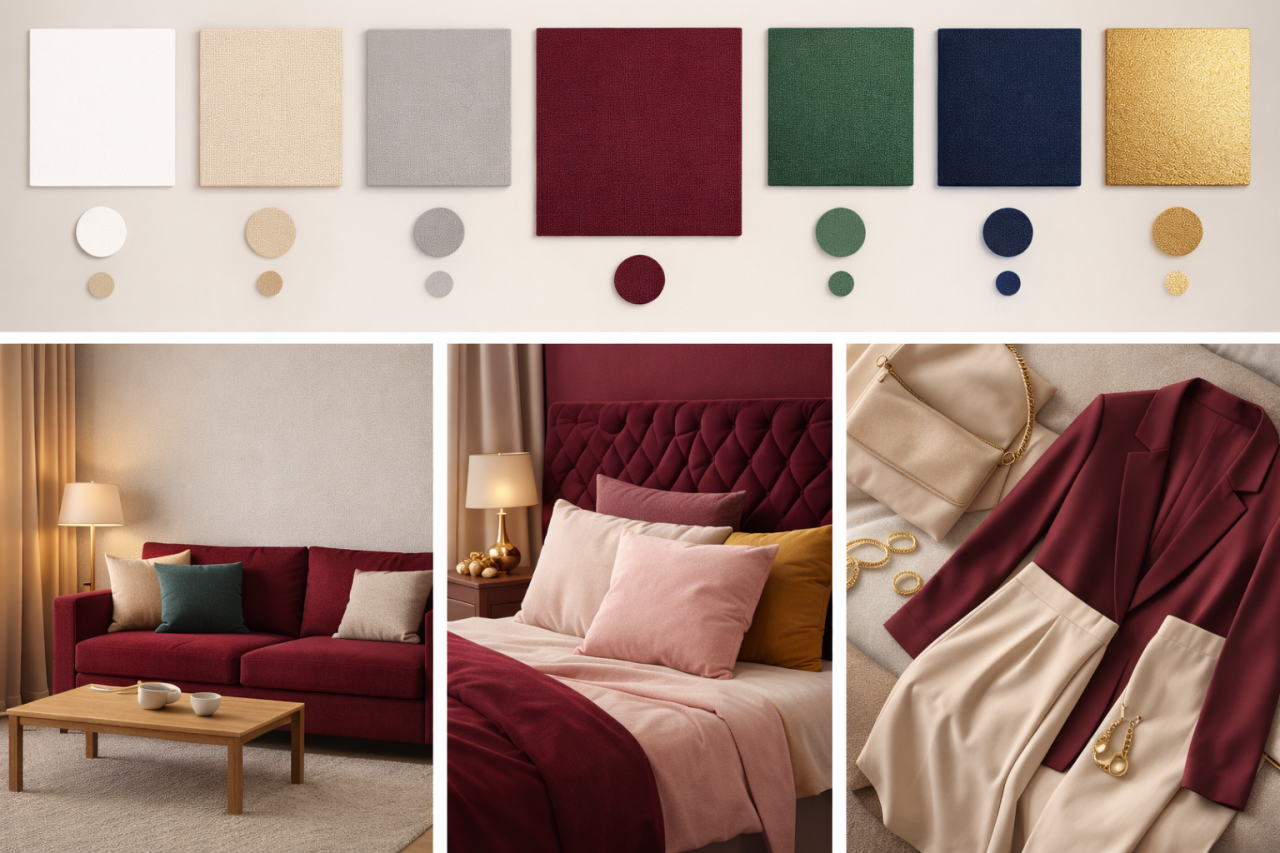 Bordo ile Uyumlu Renkler Nelerdir