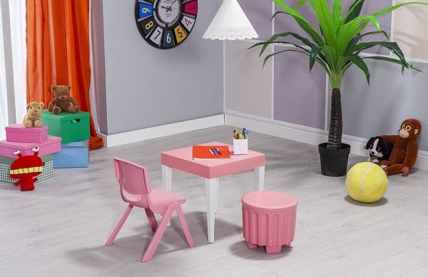 Junior Çocuk Kare Aktivite Masa Seti