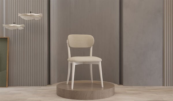 Bohem Plus Masa + 6 Adet Sandalye Takımı - Beyaz