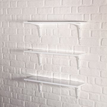 Üçlü Duvar Rafı - Çok Renkli