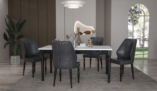 White Cross Yemek Odası Takımı Konsol Aynası