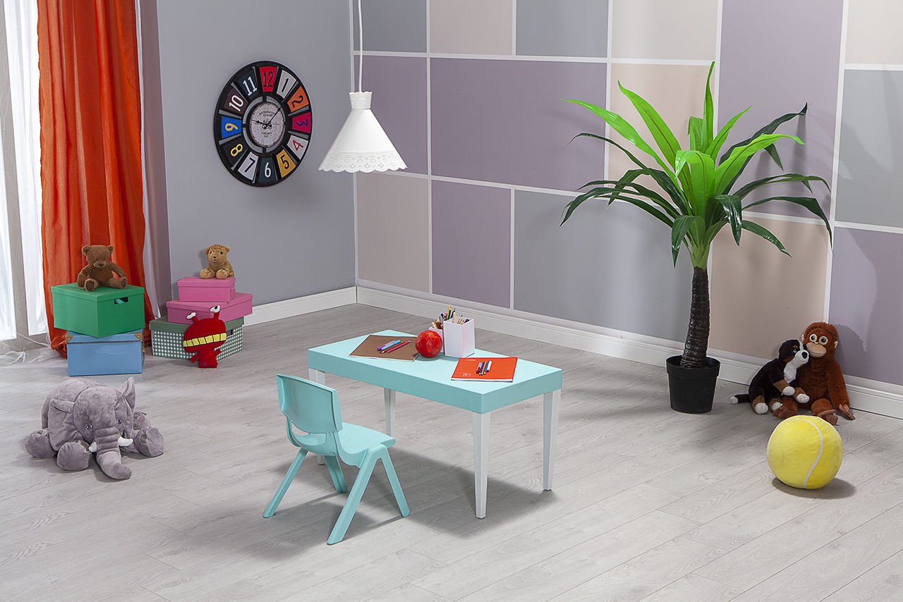 Junior Çocuk  Aktivite Masa Seti 1 Turkuaz