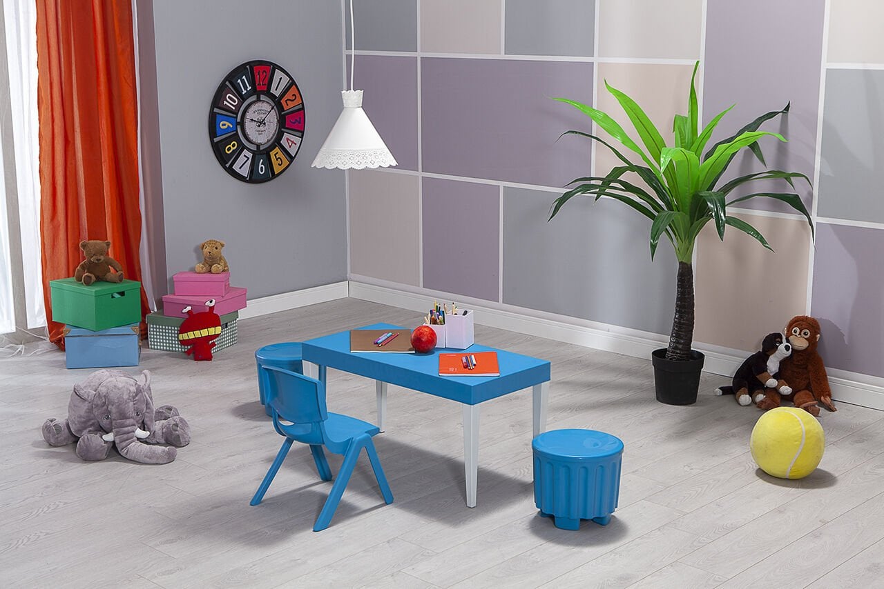 Junior Aktivite Masa Seti 2 Mavi