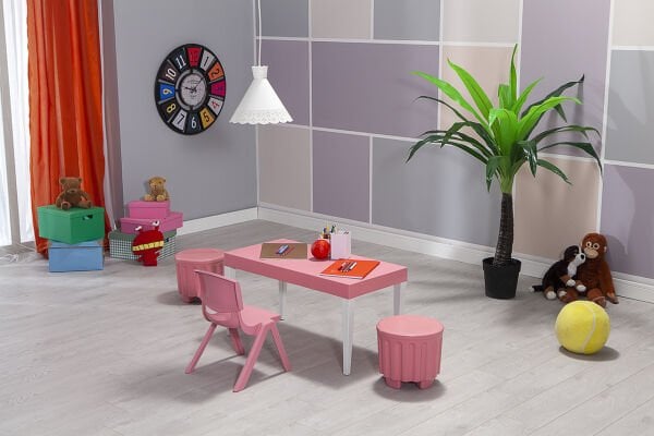 Junior Aktivite Masa Seti 2 Pembe