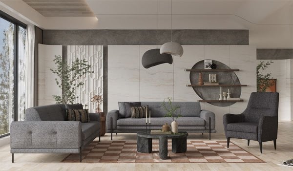 Salda Koltuk Takımı - Açık Gri