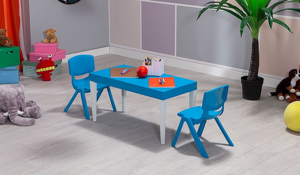 Junior Aktivite Masa Seti 3 Mavi