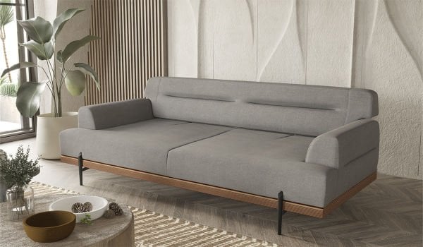 Linen Koltuk Takımı - Gri