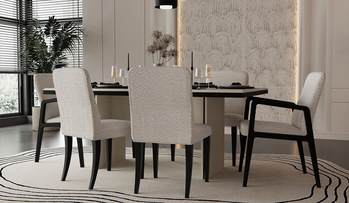 Bubble Masa + 6 Adet Sandalye Takımı