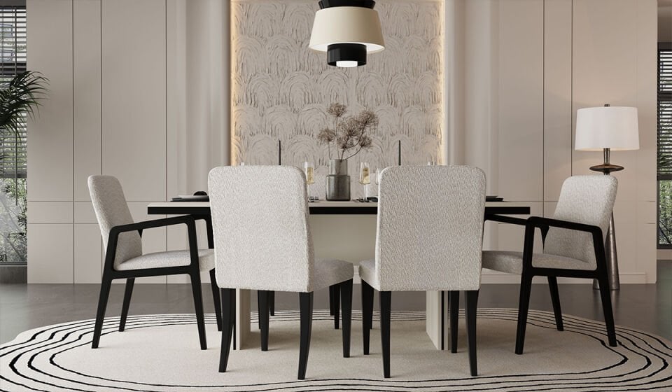 Bubble Masa + 6 Adet Sandalye Takımı