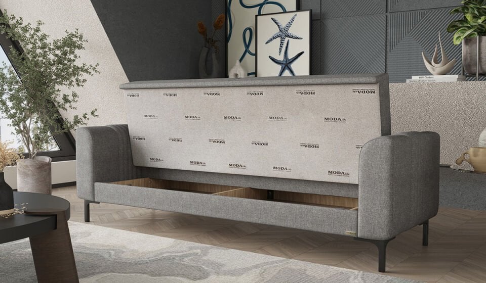 Rio Üçlü Koltuk Gri