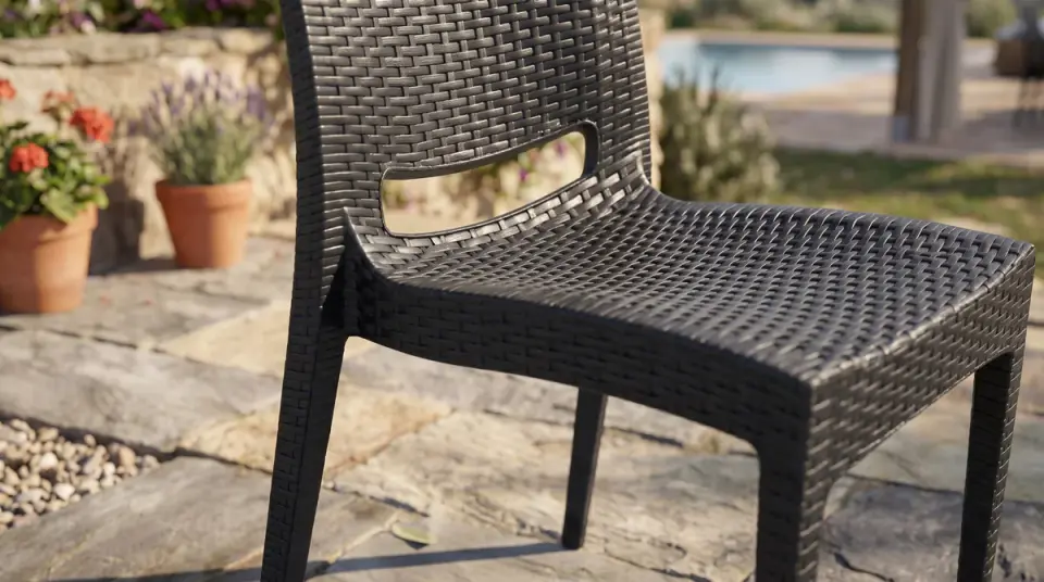 Rattan Sandalye Antrasit 