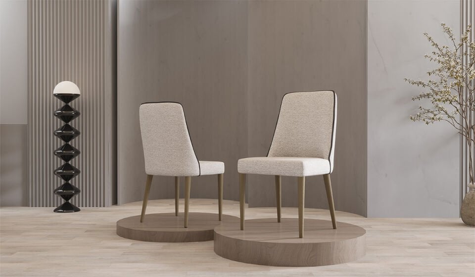 Aura Masa + 6 Adet Sandalye Takımı