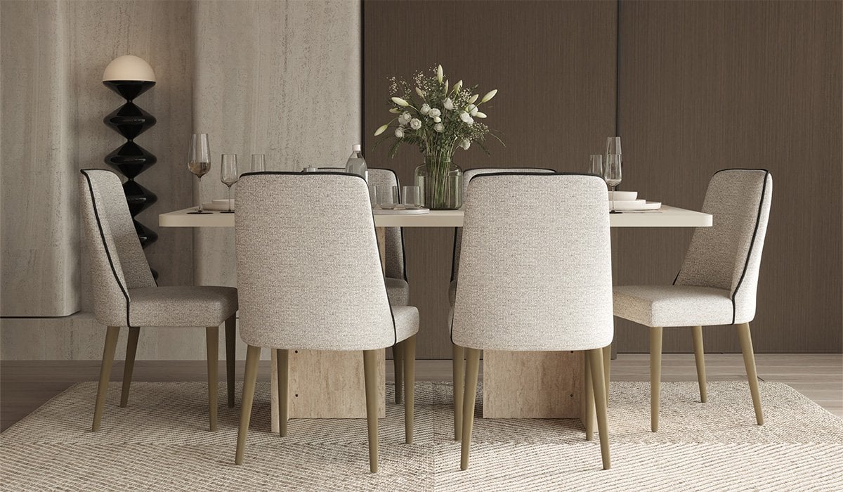 Aura Masa + 6 Adet Sandalye Takımı