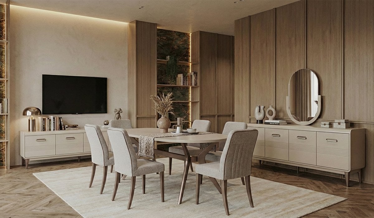 Aven Masa + 6 Adet Sandalye Takımı