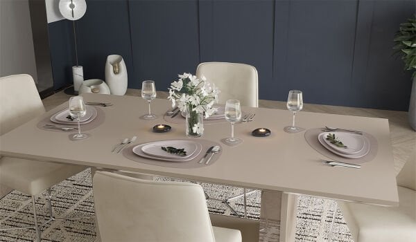 Bendis Silver Yemek Masası