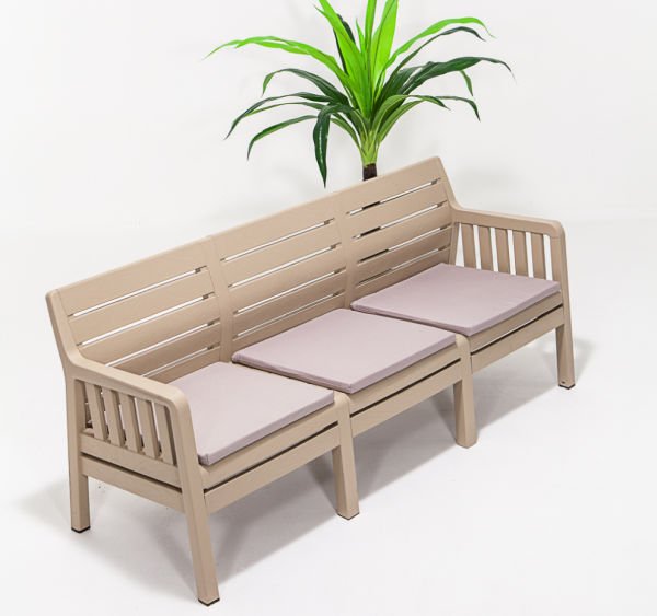 Lara Üçlü Koltuk ( Minderli ) Cappucino