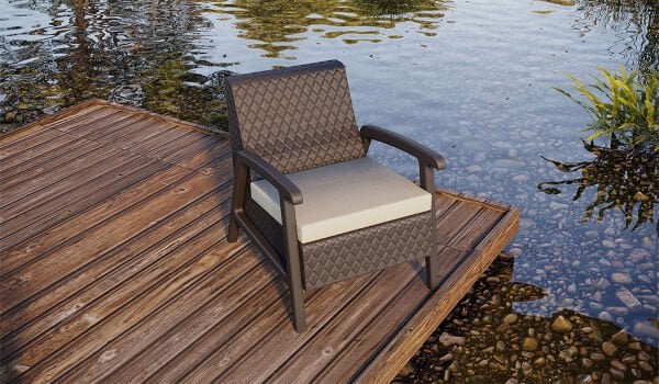 Vega Tekli Koltuk (Minderli) - Siyah