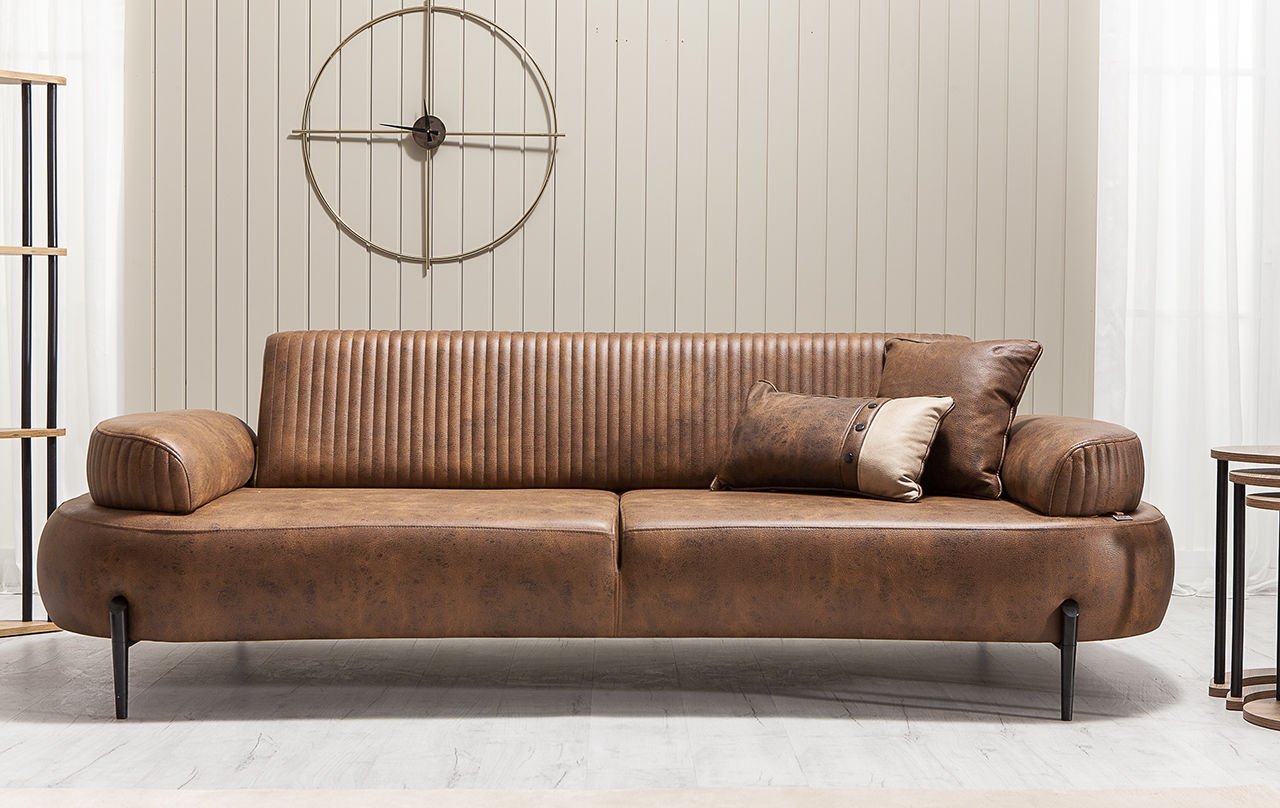 Cross İkili Koltuk - Antrasit Kahve