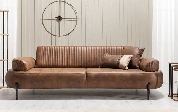 Cross İkili Koltuk - Antrasit Kahve