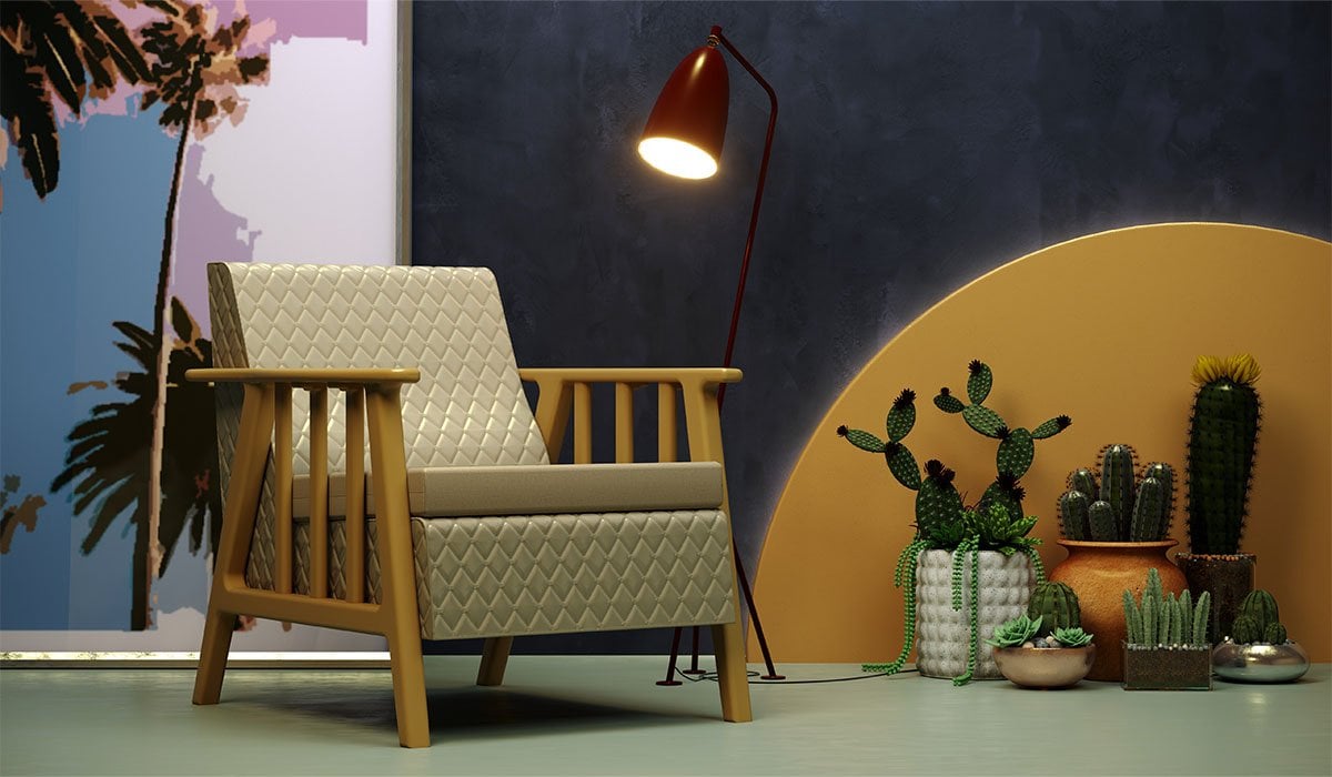 Vega Tekli Koltuk (Minderli) - Cappucino