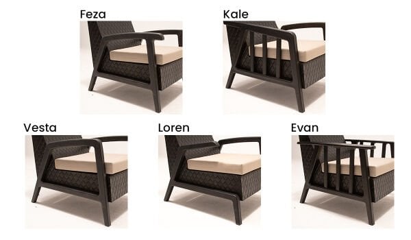 Vega Tekli Koltuk (Minderli) - Cappucino