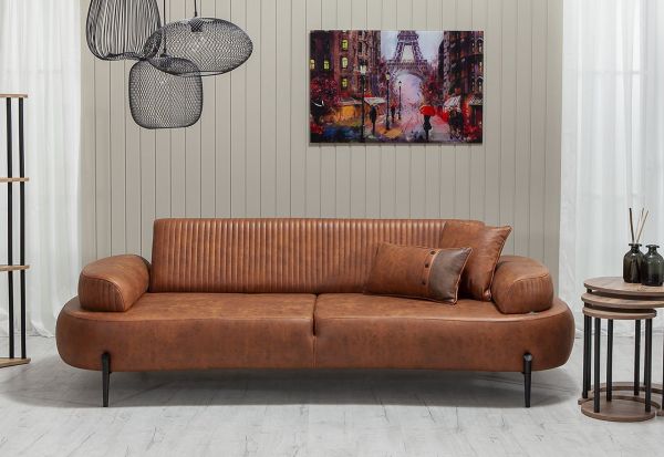 Cross İkili Koltuk - Antrasit Turuncu