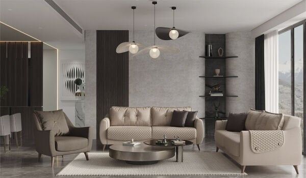 Olivya Koltuk Takımı - Krem