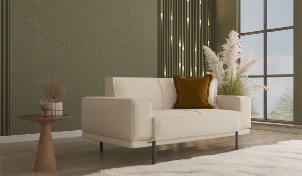 Loft İkili Koltuk Beyaz