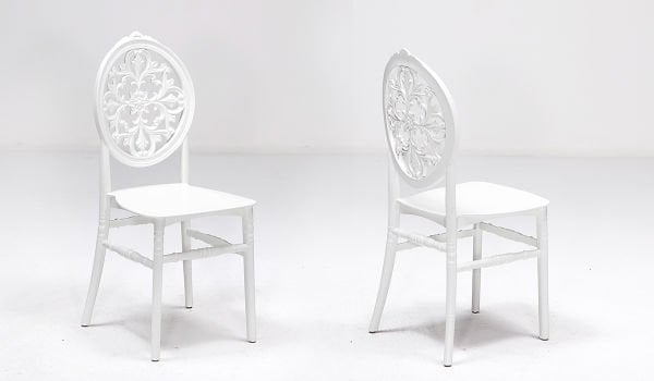 Grande Masa - 4 Adet Venüs Sandalye - Beyaz