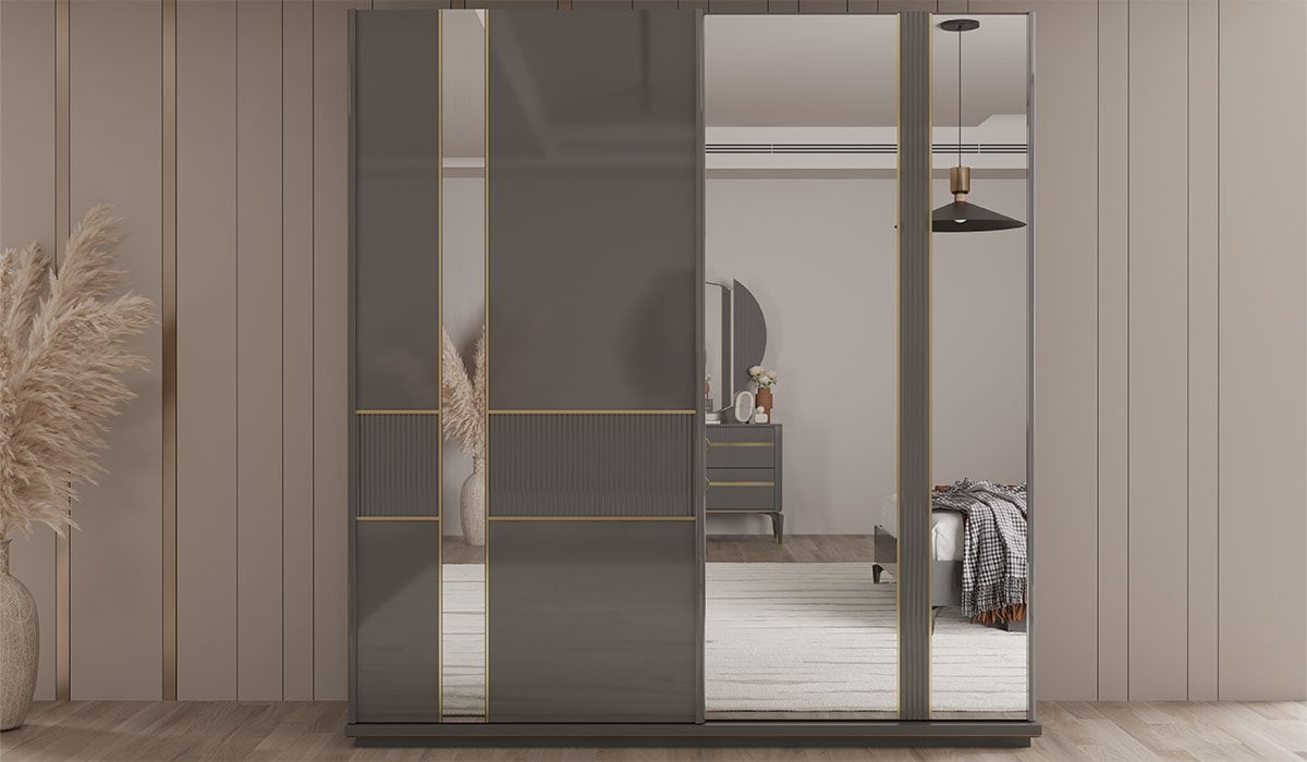 Bella Sürgülü Gardırop 2m.