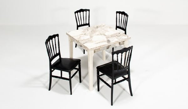 Asos / Napolyon Mutfak Masa Takımı -Siyah