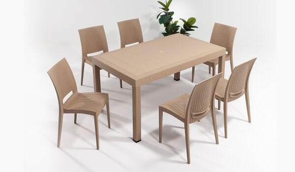 Rattan Large Masa Takımı