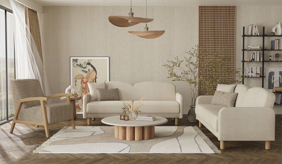 Eco Bohem Koltuk Takımı - Yeşil Kırlent