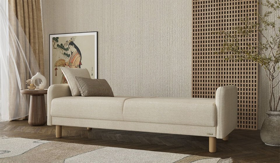 Eco Bohem Koltuk Takımı - Yeşil Kırlent İkili Koltuk