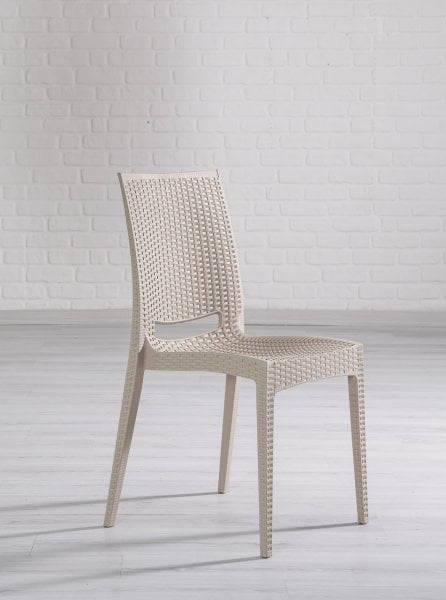 Rattan Sandalye - Çok Renkli Cappucino