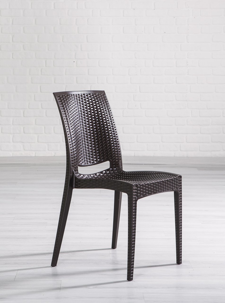 Rattan Sandalye - Çok Renkli Kahve