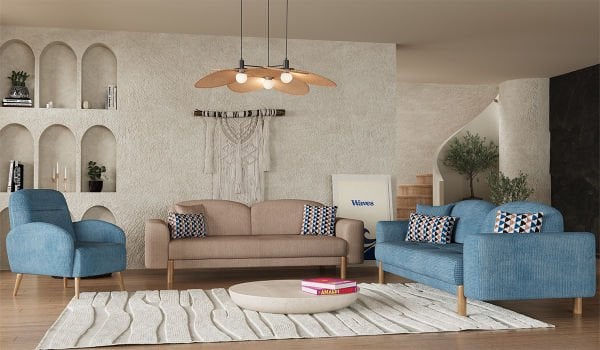 Bohem Plus Koltuk Takımı - Kahve