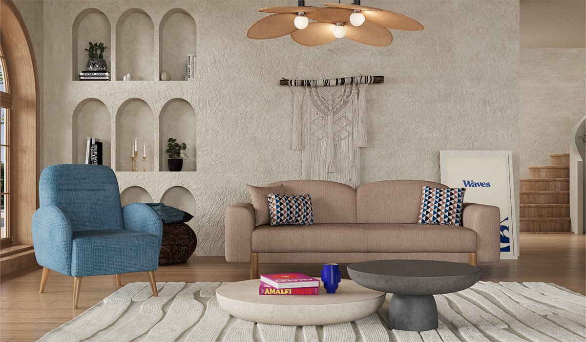 Bohem Plus Koltuk Takımı - Kahve