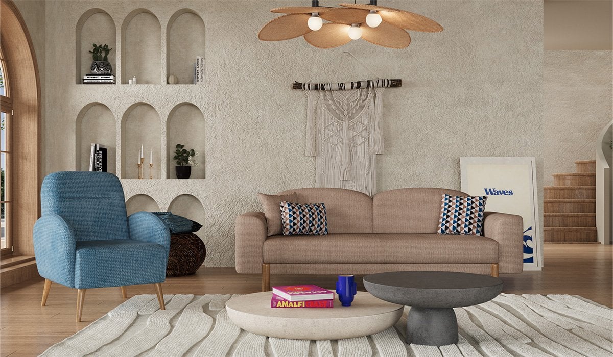 Bohem Plus Koltuk Takımı - Kahve