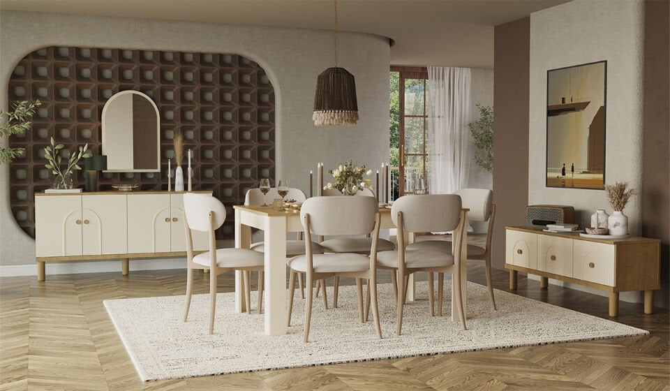 Eco Bohem Yemek Odası - Cappucino