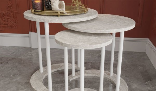 Lexus Üçlü Zigon Sehpa