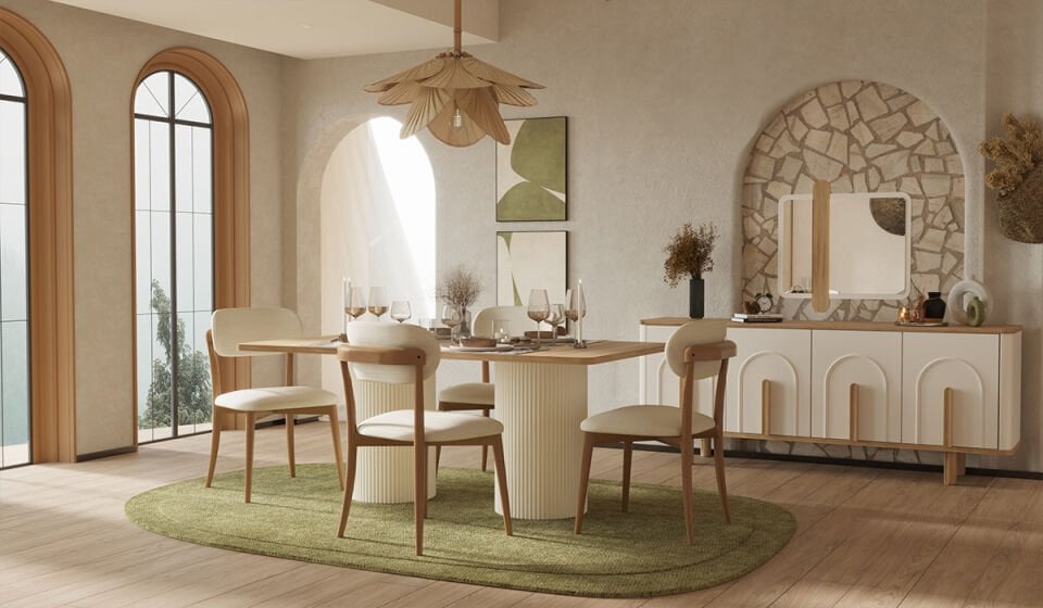 Bohem Plus Yemek Odası - Ceviz