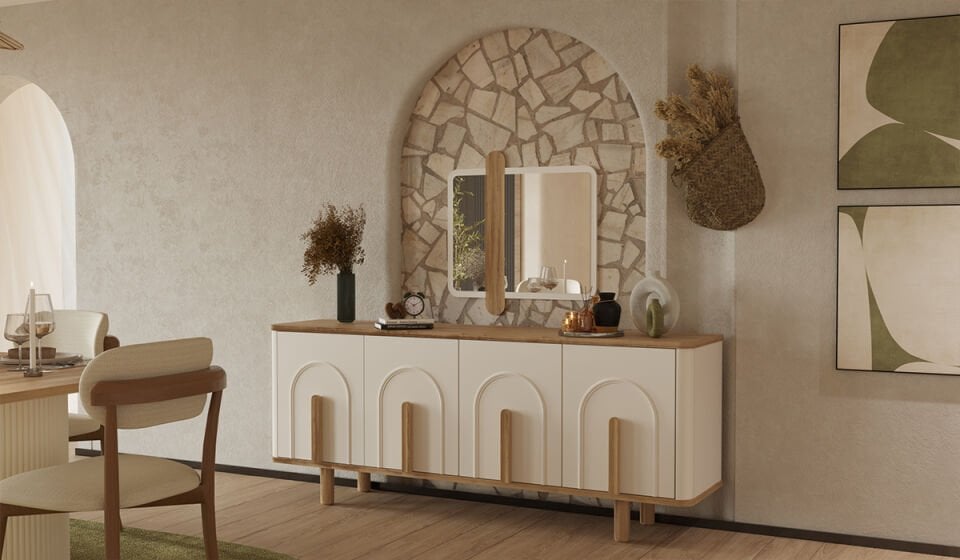 Bohem Plus Yemek Odası - Ceviz Konsol