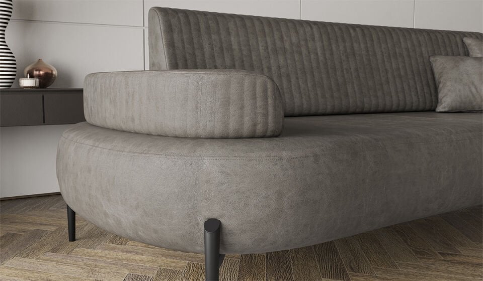 Cross Üçlü Koltuk Gri