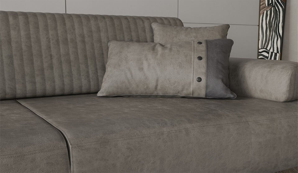 Cross Üçlü Koltuk Gri