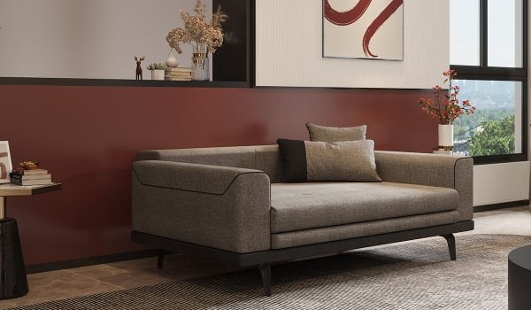 Arya İkili Koltuk - Gri