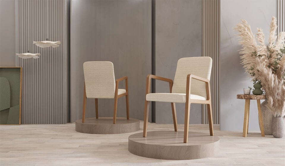 Bohem Plus Masa + 6 Adet Sandalye Takımı - Ceviz