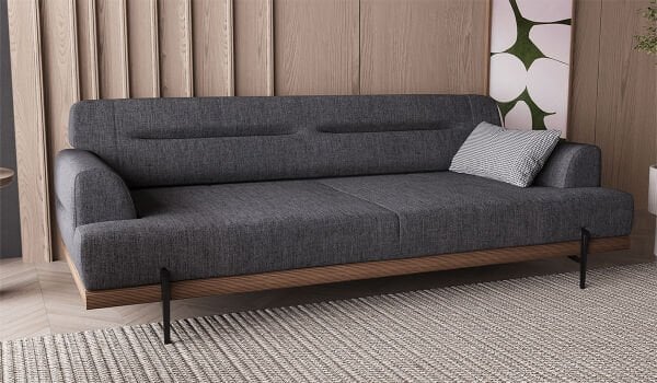 Linen Üçlü Koltuk Antrasit